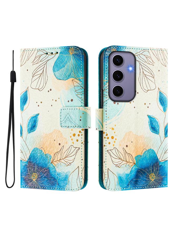 اس-توب جراب لهاتف Samsung Galaxy S24 5G، جراب جلدي بنمط رسم ملون فني - Image 2