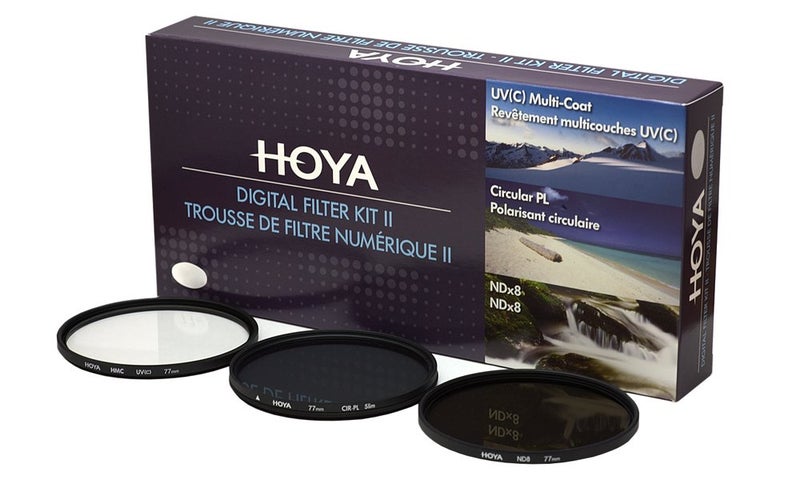 Hoya 67 mm Digital Filter Kit II (HMC UV/Circular Polarizer / NDx8) with Filter Pouch - Image 1