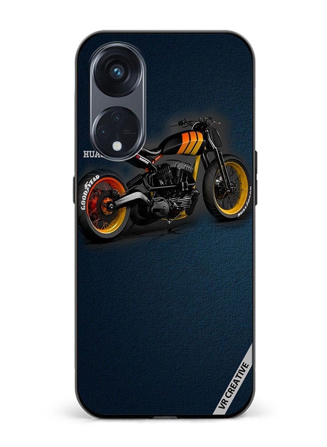 VR CREATIVE Protective Case Cover For Oppo Reno8 T 5G Bike Design Multicolour - Image 1