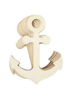12 Pack Unfinished Wooden Anchors For Crafts Nautical Wood Cutouts For Diy Projects Nautical Decor (11.6 X 8.8 In)