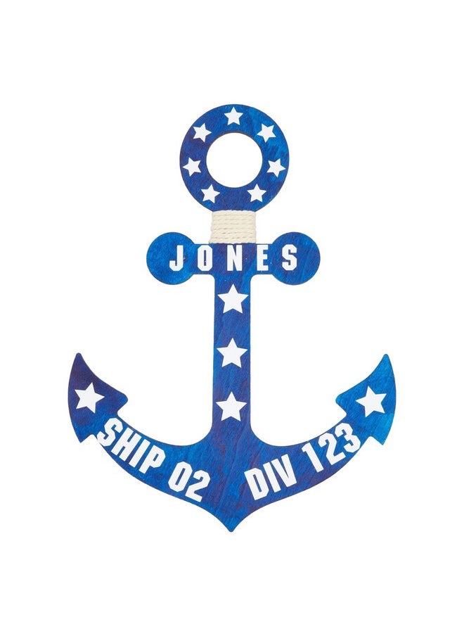 Genie Crafts - 12 Pack Unfinished Wooden Anchors For Crafts Nautical Wood Cutouts For Diy Projects Nautical Decor (11.6 X 8.8 In) - Image 1