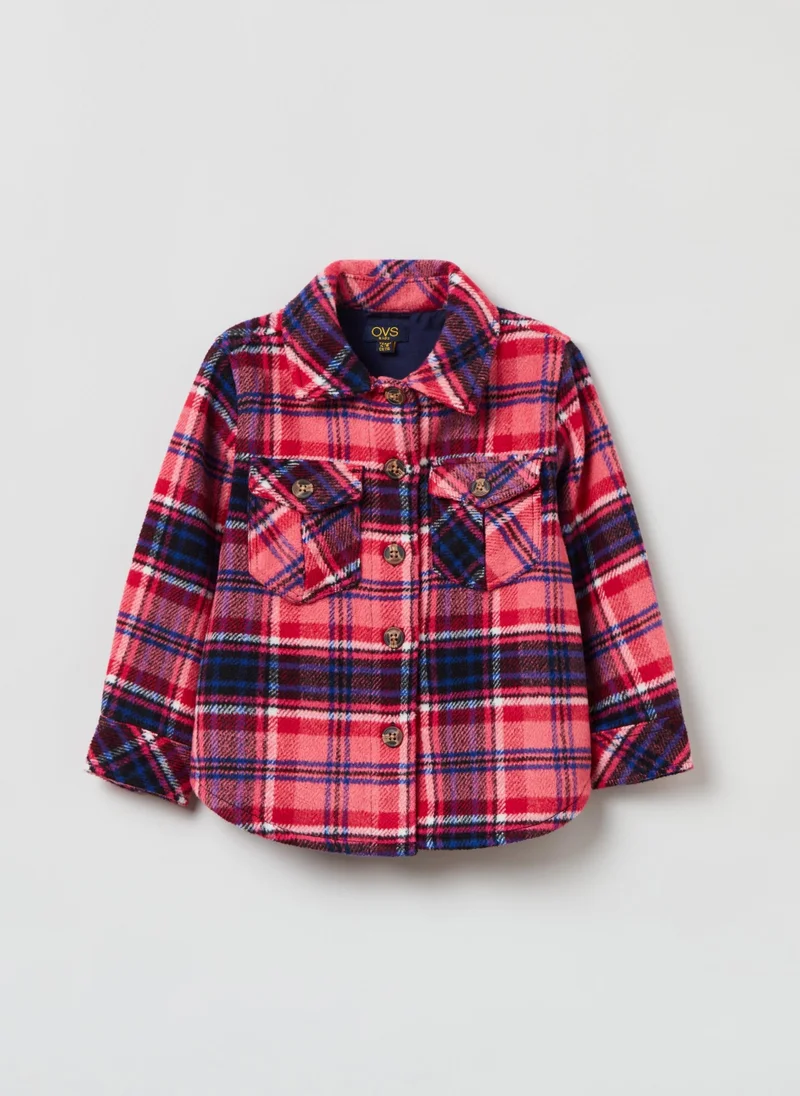 Ovs Ovs Girls Checked Overshirt Shacket