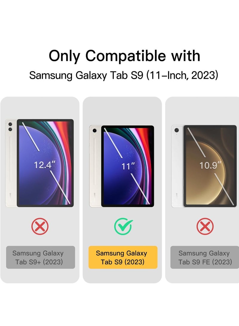 MIGOFAST Samsung Galaxy Tab S9 Case, Tri-Fold Smart Tablet Case with S Pen Holder, Multi- Viewing Angles Stand Soft Silicone Folio Case Cover with Auto Wake Sleep for Samsung Tab S9 11 inch 2023 - Image 2