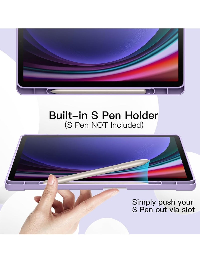 MIGOFAST Samsung Galaxy Tab S9 Case, Tri-Fold Smart Tablet Case with S Pen Holder, Multi- Viewing Angles Stand Soft Silicone Folio Case Cover with Auto Wake Sleep for Samsung Tab S9 11 inch 2023 - Image 3