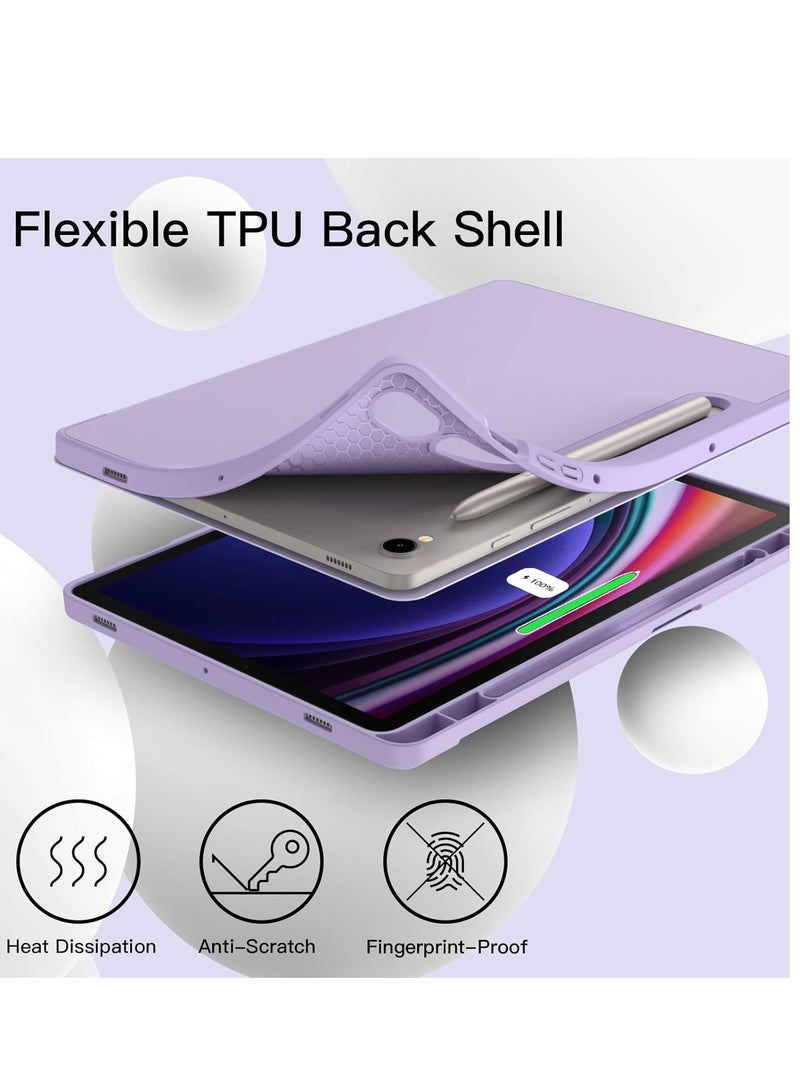 MIGOFAST Samsung Galaxy Tab S9 Case, Tri-Fold Smart Tablet Case with S Pen Holder, Multi- Viewing Angles Stand Soft Silicone Folio Case Cover with Auto Wake Sleep for Samsung Tab S9 11 inch 2023 - Image 4