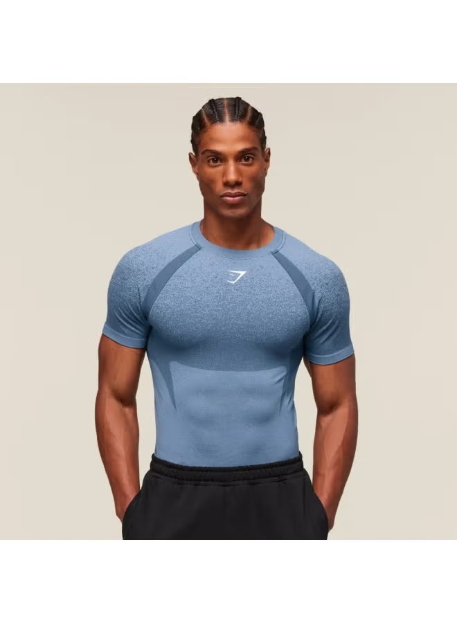 Gymshark Bestselling men's sports, fitness, quick drying, breathable, elastic, slim fit, short sleeved - Image 1