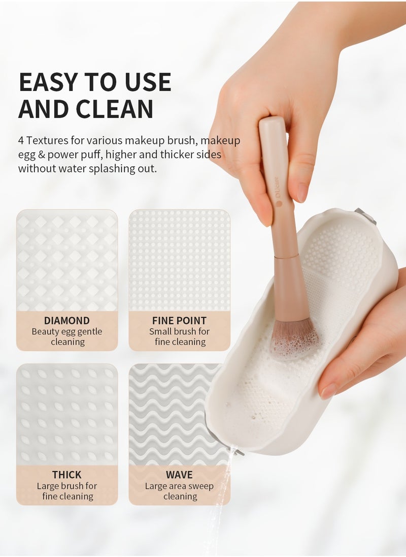 DUcare 4-in-1 Makeup Brush Cleaning & Drying Organizer – Compact Silicone Tool for Effortless Beauty Care  - Image 3