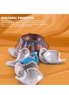 BAYBEE Baybee Baby Dinosaurs Toys for Kids with Volcanic Terrain Pedestal Roaring Adventure, Toddlers Dinosaurs Egg Toys , Prehistoric World Playset toy set , Smash Egg with Toys for Infant Boys Girls  - Image 3