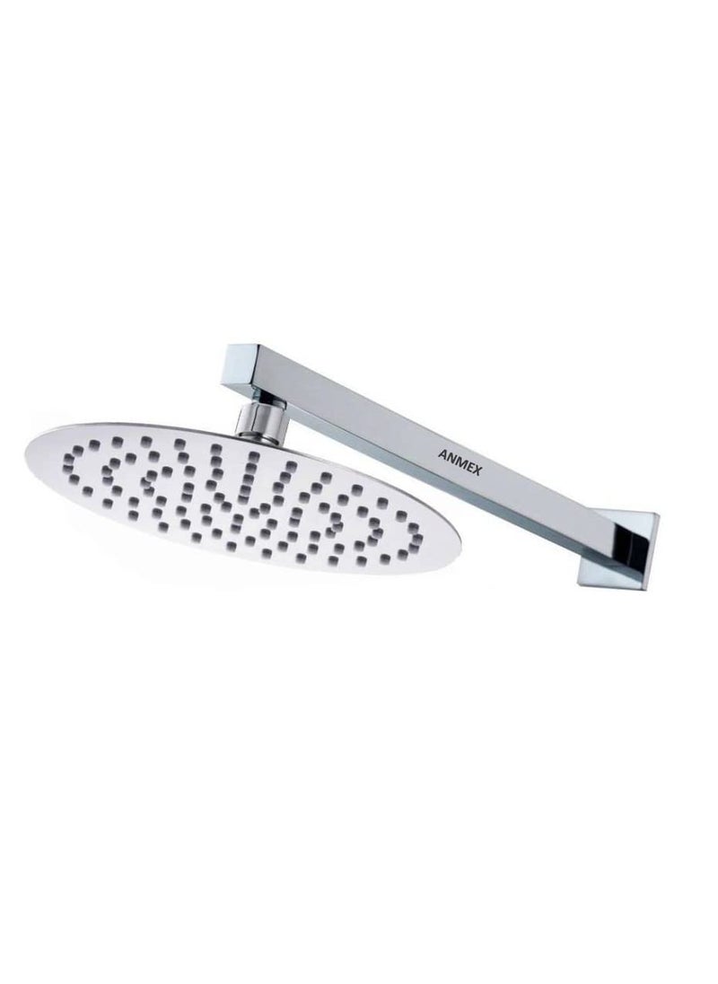 ANMEX ANMEX ROUND 6X6 6Inch Over Head Rain Shower with Square Shower arm 9inch Arm  - Image 1