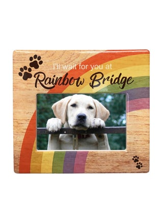 Rainbow Bridge Pet Memorial Frame I'Ll Wait For You At Rainbow Bridge Loss Of A Dog Or Cat Sympathy Condolence Picture Frames For Dogs That Passed - pzsku/Z6F714E127D2A63EAC5EFZ/45/_/1726220090/d53cd16b-3fa5-45aa-a321-a3107c17e118