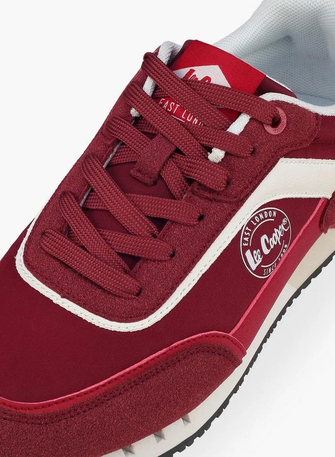 Lee Cooper BURGUNDY Women Lace-Up Ankle Sneakers for Women | Best Price UAE