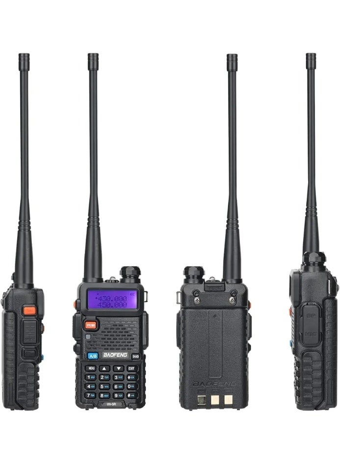 Baofeng High-Power 5W FM UV-5R (2 Pcs) with 128 Channels Connect Portable Communication Station Long Range Handheld Device (Black) - Image 5