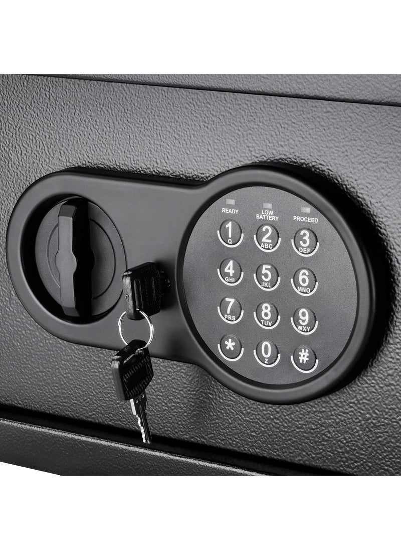 BARSKA Barska Digital Keypad Home  Office Steel Security Safe Lock Box with Deadbolts  036 Cu Ft Compact  - Image 5
