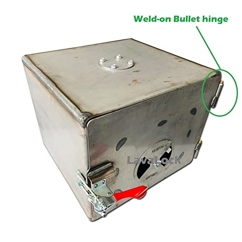 LavaLock 3 inch Steel Bullet Hinge with Zerk Grease Fitting and Bushing - Weld on for BBQ Smoker Pit Lid Door Tailgate Gate or Fence - Image 4
