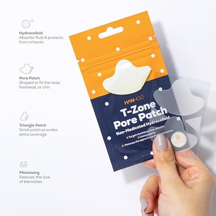 Hanhoo T-Zone Pore Patch and On the Go Blemish Patch Bundle, 132 Total Patches, Hydrocolloid Patches for Clogged Pores and Pimples, Shrinks Pimples, Blackhead and Acne Treatment, Korean Skincare - Image 4