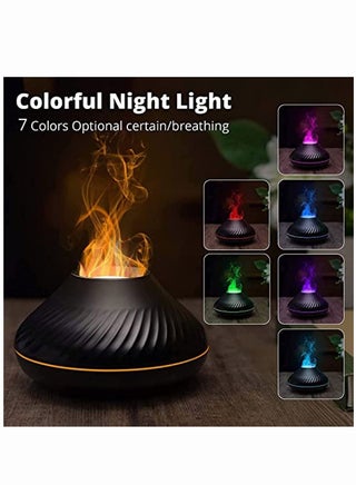 Essential Oil Colorful Air Aroma Diffuser Humidifier 130ml,7 Flame Color Noiseless For Home, Office, Yoga With Auto-Off Protection - view 2
