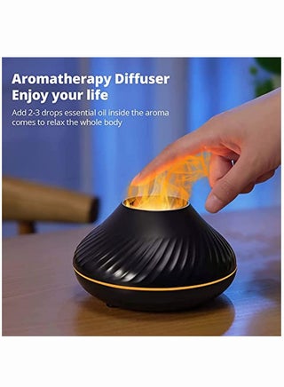 Essential Oil Colorful Air Aroma Diffuser Humidifier 130ml,7 Flame Color Noiseless For Home, Office, Yoga With Auto-Off Protection - view 4