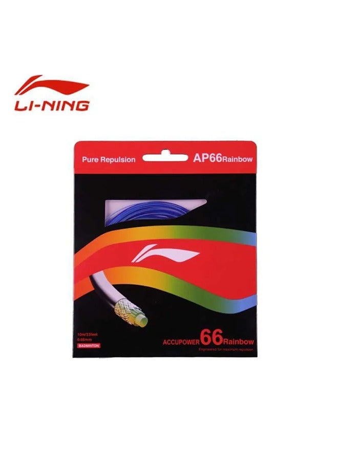 Li-Ning Ap-66 Rainbow Badminton String - Light Blue/R.Blue - Image 1