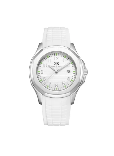 كينيث سكوت ساعة يد رجالية تناظرية بسوار سيليكون