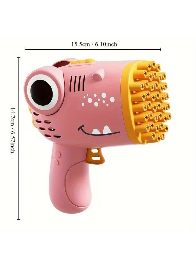 Goolsky Handheld Dinosaur Bubble Machine - 40-Hole, Fully Automatic, Multi-Hole Bubble Gun for Outdoor Wedding Activities, Toy Gift - Image 5