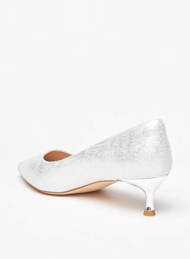 Celeste Women's Solid Pumps with Kitten Heels