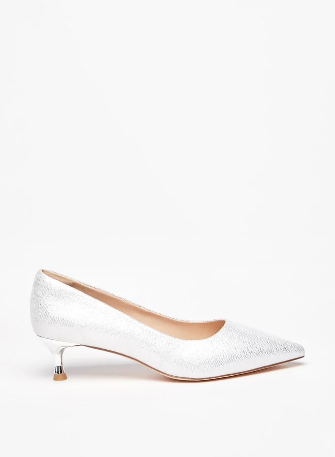 Celeste Women's Solid Pumps with Kitten Heels