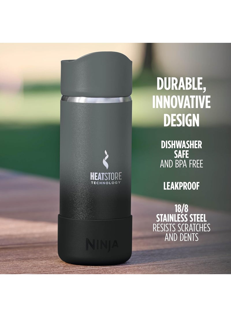 Ninja Ninja Travel Mug Sip Perfect 16oz Brings Hot Drinks to Sippable Temperature in Minutes Stainless Steel Leak Proof Dishwasher Safe Metal Insulated Tumbler Onyx Black DW1603BK  - Image 5