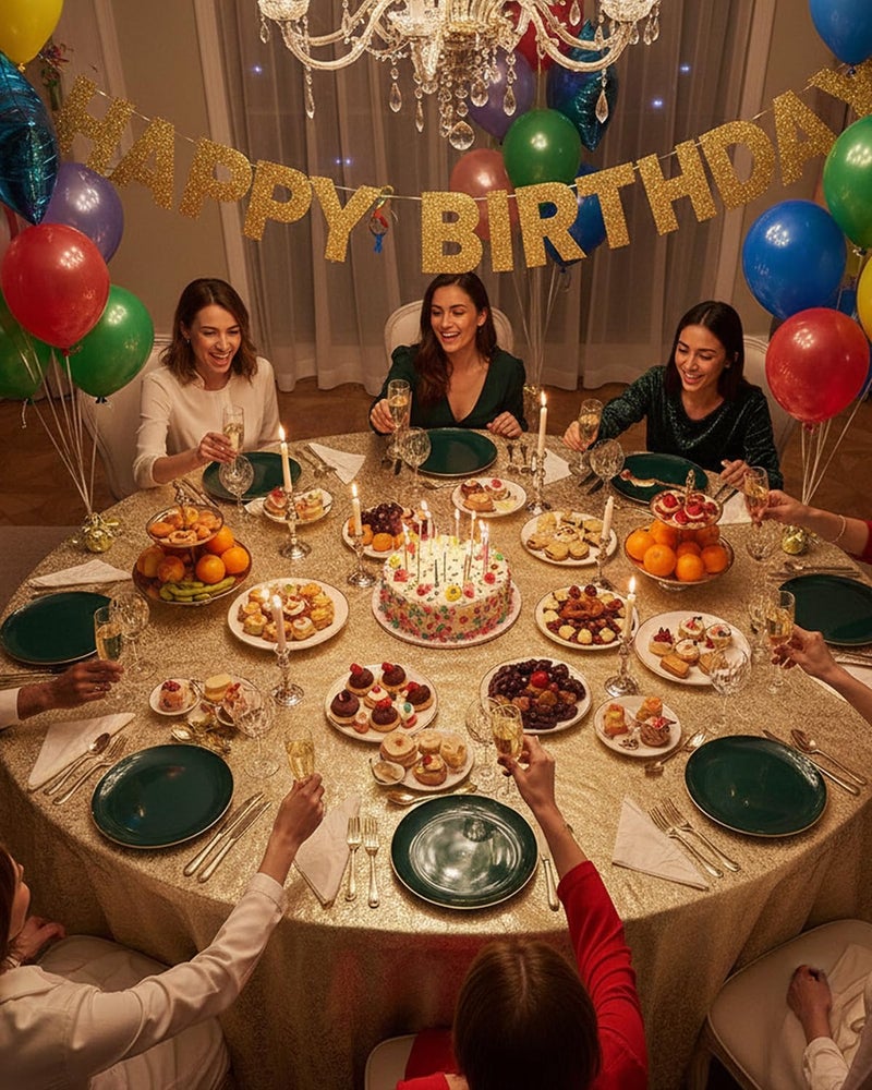 PULOTE 100PCS Green Plastic Plates - Green Disposable Plates With Gold Rim - Include 50 Pieces Dinner 10.25inch,50 Pieces Dessert 7.5inch for Party&Christmas - Image 5