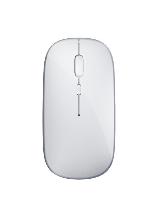 Generic - Wireless Mouse Charging Mute Bluetooth Dual-mode Office Laptop Desktop External Unlimited Lenovo-Specifications:Rose Gold/wireless Version [silent + Rechargeable] - Free Mouse Pad - Official Standard - Image 1