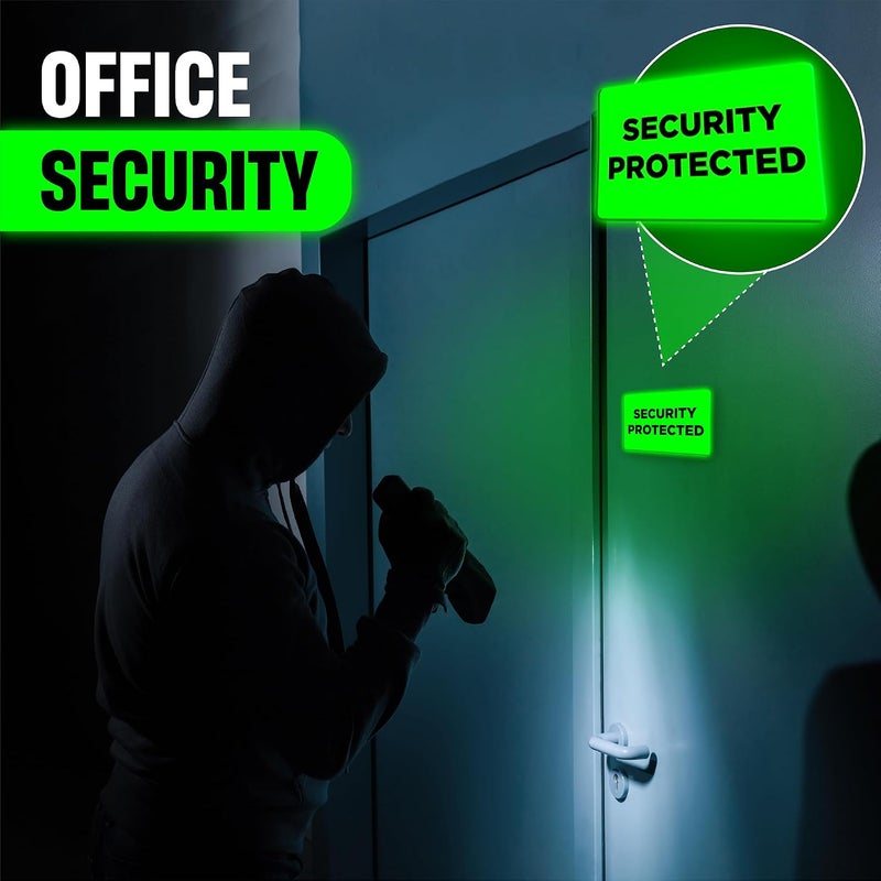 GLO-X Security Protected Sign - Glow In the Dark - Image 3
