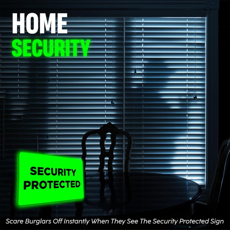 GLO-X Security Protected Sign - Glow In the Dark - Image 2