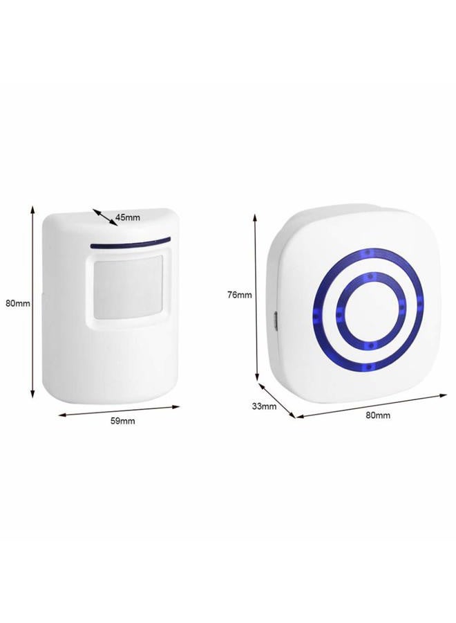 ENEGG Wireless Home Security Driveway Alarm, Entry Alert, Visitor Door Bell Chime with 1 Plug-in Receiver and 2 PIR Motion Sensor Detector Alert System, Quality Sound and LED, 38 Melodies - Image 4