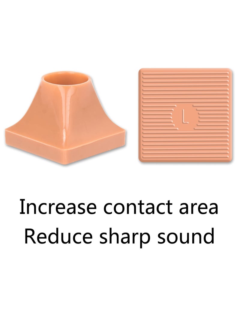 SOLARAE أغطية كعب واقية عالية الكعب، 10 أزواج من أغطية طرف الكعب 5 أحجام من موقّفات الكعب العالية، أغطية واقية للكعب للمشي على العشب والطين الناعم والحصى - Image 5