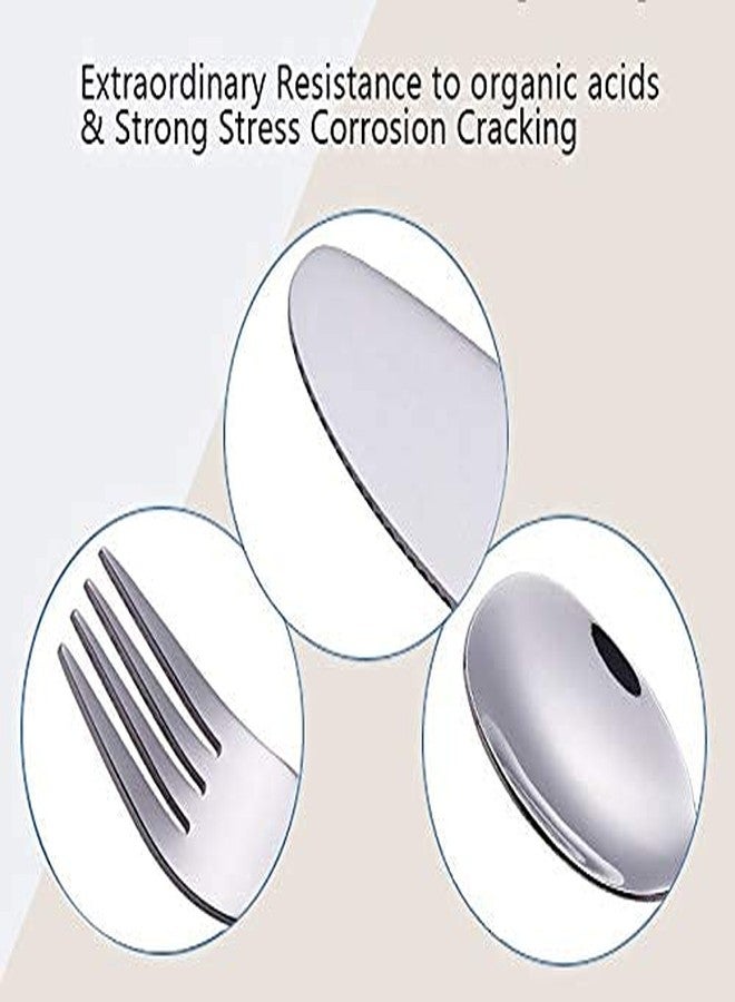Exzact Children Flatware 6pcs - 3 x Forks, 3 x Spoons - Toddler Utensil Kids Silverware Cutlery Stainless Steel - Dishwasher Safe - Image 5