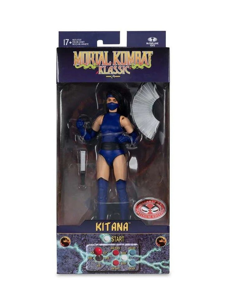 MCFARE GAMES - MORTAL KOMBAT KLASSIC - KITANA ACTION FIGURE 7 INCH RED PLATINUM EDITION