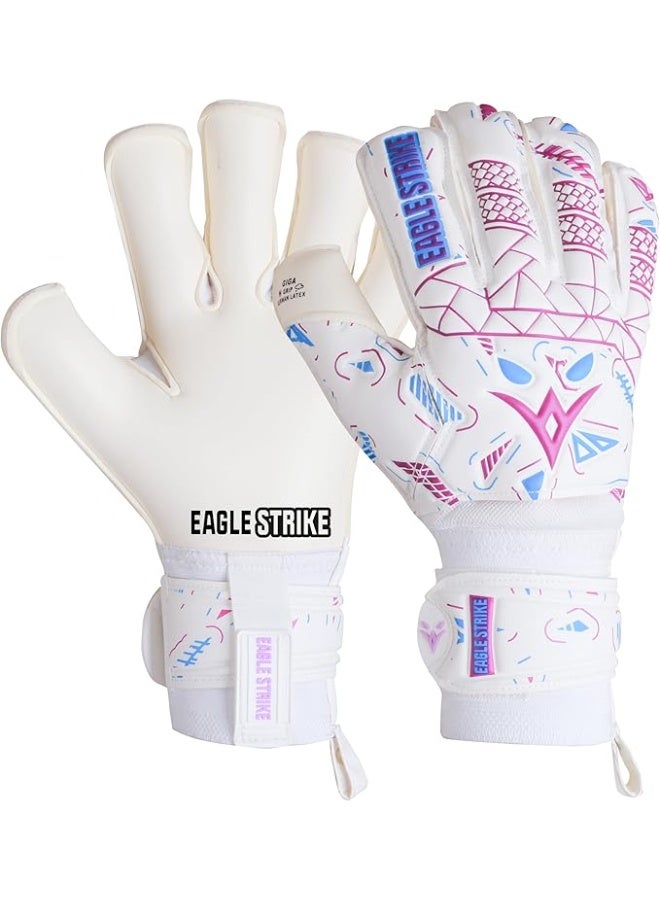 Eagle Strike Soccer Goalie Gloves - Fingers Protection, Sizes 5 to 11, 4mm German Giga Latex Pro-Level Gloves - Image 1