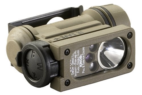 Streamlight 14510 Sidewinder 55-Lumens Compact II Military Flashlight with Helmet Mount in Box, Coyote - Image 1