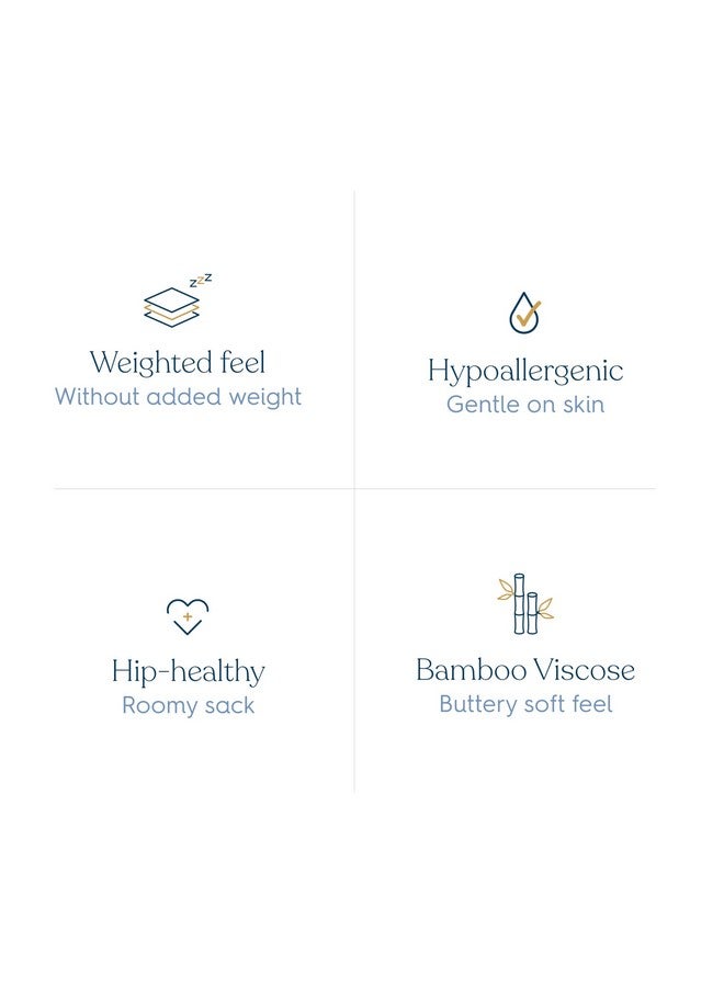 هالو بطانية هالو سليب ساك فائقة النعومة وقابلة للارتداء، مصنوعة من الفيسكوز والخيزران، كيس نوم للأطفال، 1.5 توغ، من 0 إلى 6 أشهر، صغيرة، لون رمادي هادئ - Image 5