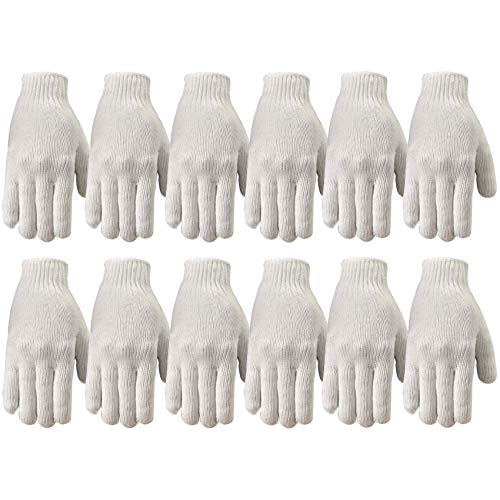 Wells Lamont mens 12 Pair Pack Work Gloves, White, Large Pack of US - Image 1
