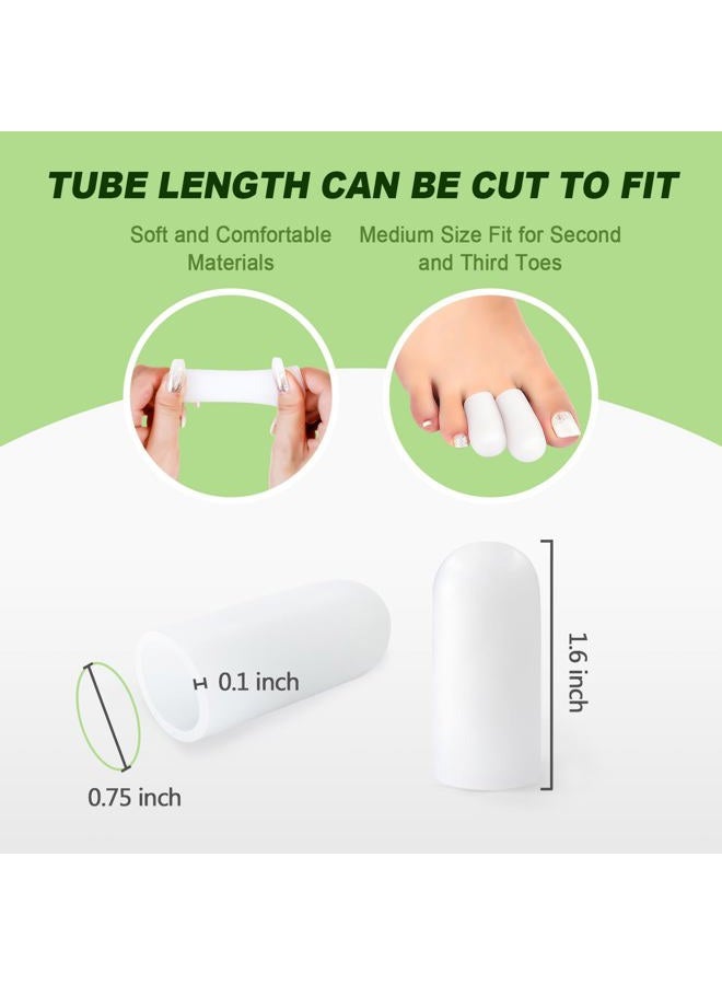 Niupiour Gel Toe Protectors, 14 Packs of Silicone Toe Covers for Men and Women, Toe Caps Sleeves Protect Toe and Relieve Toe Pain from Corns, Blisters, Hammer Toe, Missing Toenail and Broken Toe - Image 2