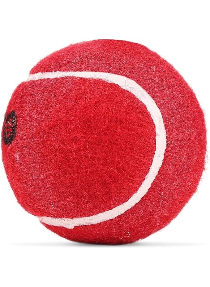 Cosco TUFF Cricket Tennis Ball - Heavyweight, Red - Image 2