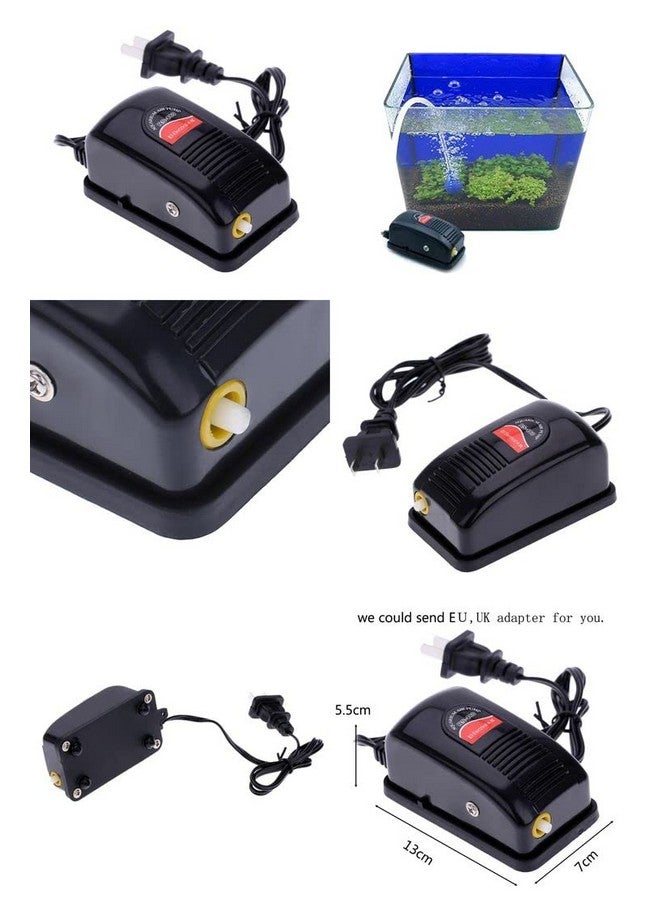 VAYINATO RS-180 Aquarium Super Silent Oxygen Air Pump with 2 Meter Tube,1 Air Stone, 1 Check Valve - Image 4