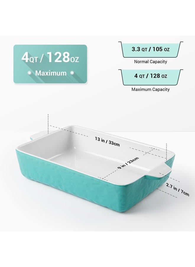Krokori Baking Dishes, Rectangular Bakeware Set Ceramic Baking Pan Lasagna Pans for Cooking, Kitchen, Cake Dinner, Banquet and Daily Use, 13 x 9 Inches - Image 2