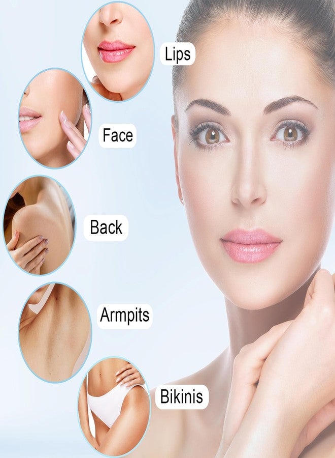 انوبيوت ماكينة حلاقة شعر الوجه للنساء، لإزالة شعر الشفة العليا والذقن والشعر الخفيف، قابلة لإعادة الشحن عبر منفذ USB، تتضمن قطعتين من رؤوس الحلاقة البديلة. - Image 5