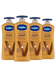 Intensive Care Body Lotion For Dry Skin Almond Smooth Lotion Made With Ultrahydrating Lipids Almond Oil & Vitamin E For A Smooth Natural Glow 20.3 Oz 4 Count