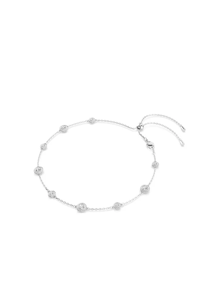 Rhodium Plated Crystal Una Angelic Necklace