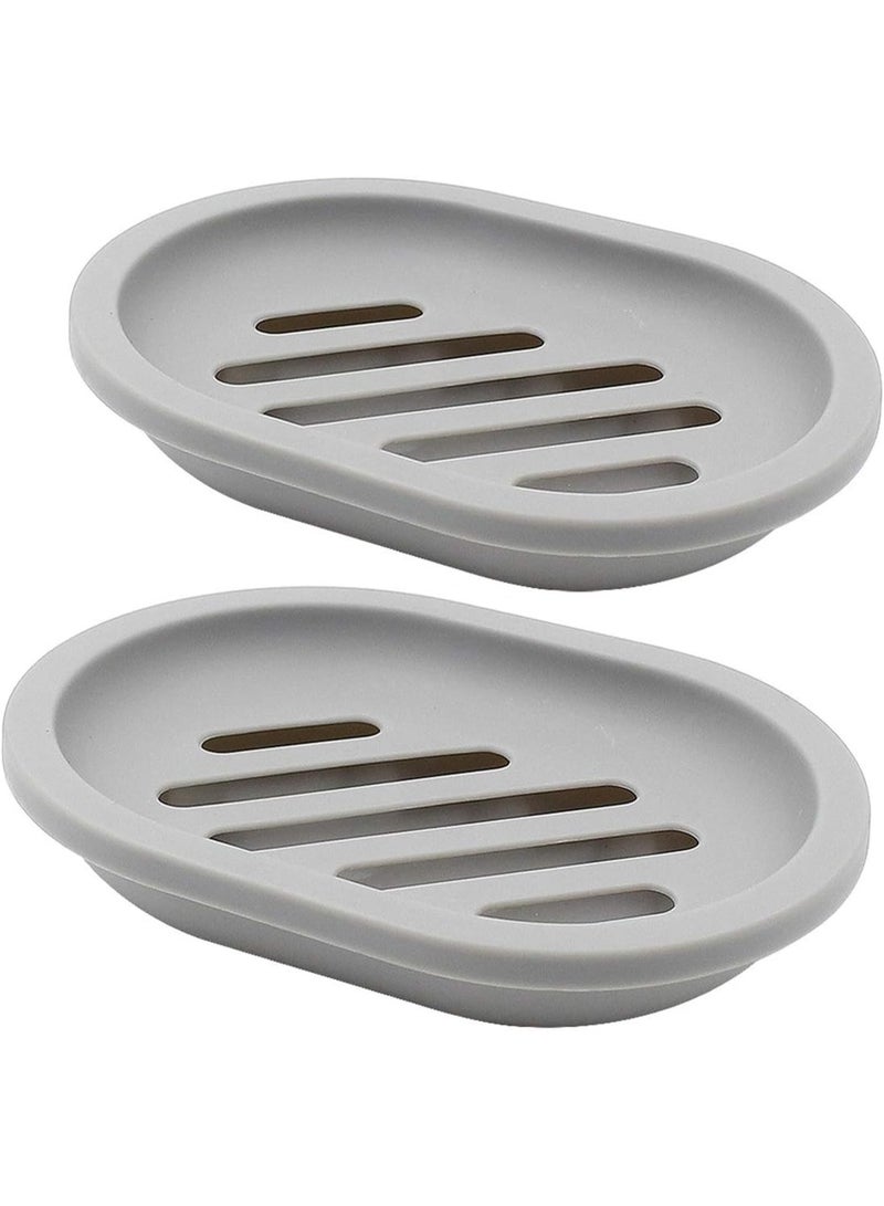 2-Pack Soap Box, Soap Savers For Bar Soap, Soap Holder For Shower Wall, Bath Soap Holder, Easy Cleaning - Image 1