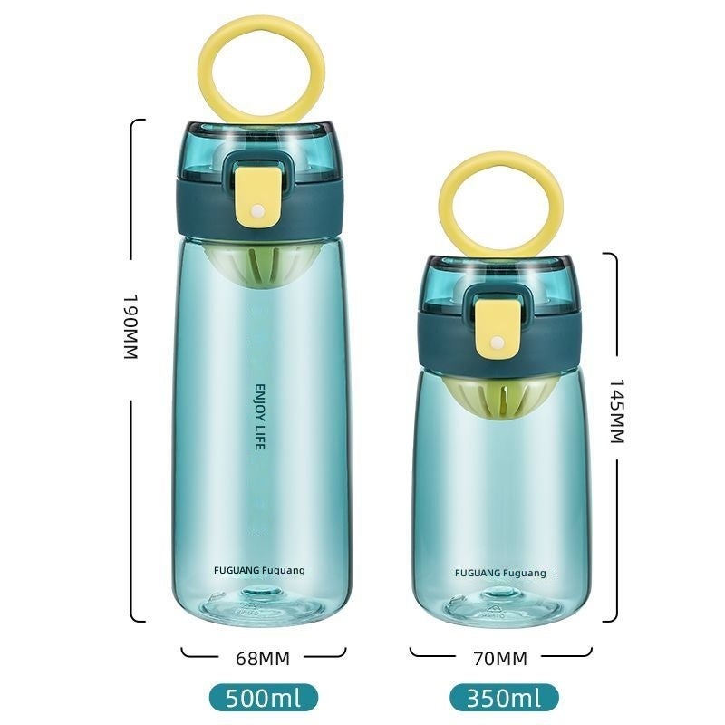 FUGUANG Summer Tritan Leakproof Anti-Shock Water Bottle with Tea Infuser - Creative Mini Pocket Cup for Students - Image 5