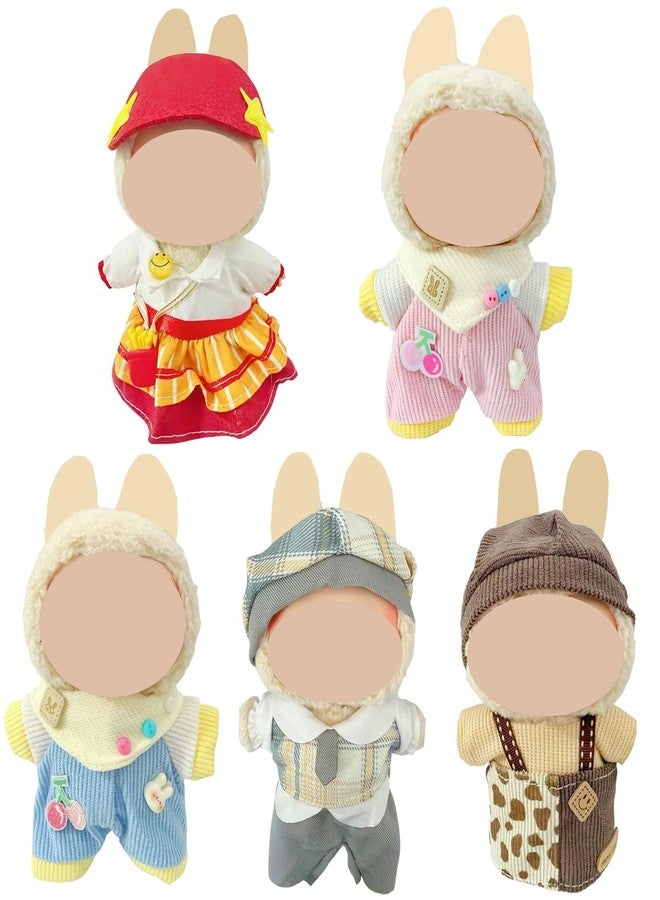Ezcora Doll Clothes for 17cm Doll, 5 Pack Outfits for 17cm Doll, Perfect for Play & Display, Doll Accessories for Collectors (No Dolls) (Set 2) - Image 1