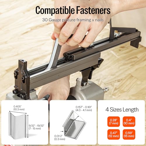 meite V-Nailer Series V1015B Picture Frame Joiner or Picture Frame Nailer (Size 9/32-Inch to 19/32-Inch) - Image 5